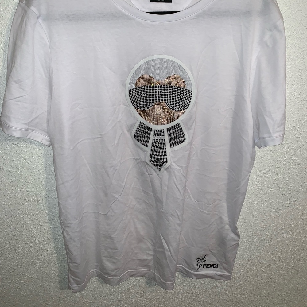 Fendi Karlito Strass T-Shirt